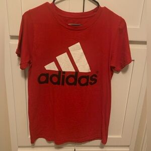 Adidas The Go To Tee In Red Size Small